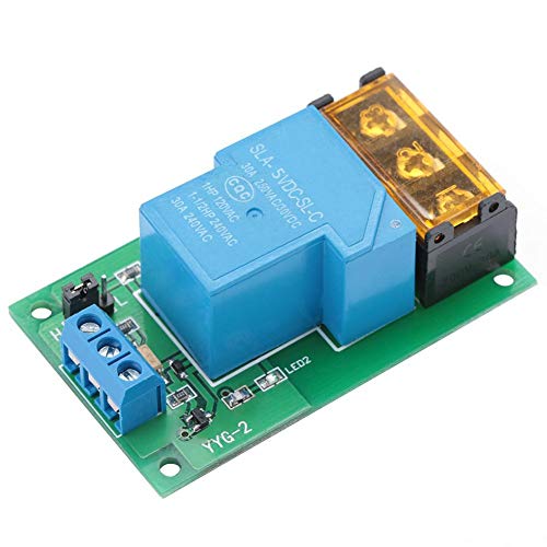 YWBL-WH Relay Module One Way 30A Optocoupler Isolation Relay Module High Power Relay High/Low Level Trigger YYG-2(5VDC) (1)