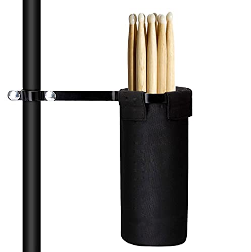 Drumstick Holder, Drum Sticks Holder for Drum Set Drum Stick Holder Screw Fixation Bag Container