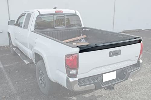 Replacement for 2016-Present Toyota Tacoma All Models | Street Series ABS Plastic Matte Black Rear Trunk Lid Wing Tailgate Spoiler