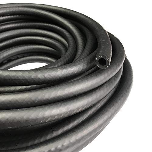 Fuel Line 1" ID NBR Hose Push on Hose 1.4" OD Engine Liner 300 PSI Working Pressure Compatible with Fuel System, Methanol, Oils, Lubricants and Coolant, 3 feet