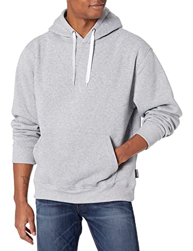 Southpole Men's Basic Fleece Hoodie Sweatshirts-Pullover & Zip up, Heather Grey, Large