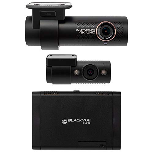 BlackVue DR900X-2CH IR Plus with 64GB microSD Card + CM100LTE | 4K UHD IR Infrared Interior Cloud Dashcam | Cloud Connectivity | LTE Module