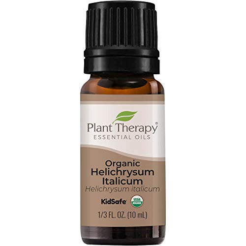 Plant Therapy Organic Helichrysum Italicum Essential Oil 100% Pure, USDA Certified Organic, Undiluted, Natural Aromatherapy, Therapeutic Grade 10 mL (1/3 oz)