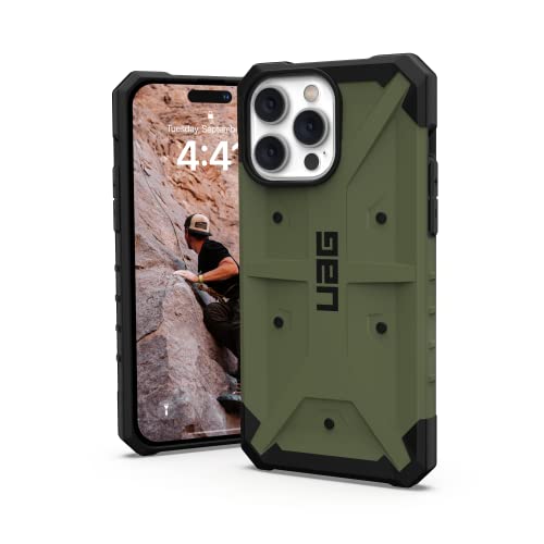 URBAN ARMOR GEAR UAG Designed for iPhone 14 Pro Max Case Green Olive 6.7" Pathfinder Slim Lightweight Shockproof Dropproof Rugged Protective Cover Compatible with Wireless Charging