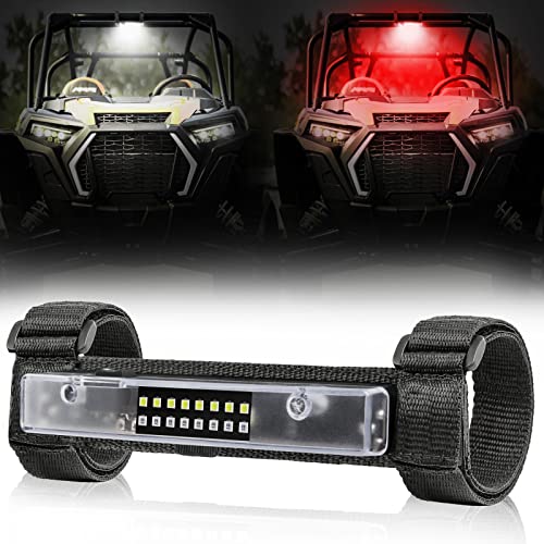 ACEC SHOP UTV Dome Light Roll Bar Dome Light Battery Powered Interior Dome Light UTV Accessories LED Dome Light for Truck ATV RZR - White/Red