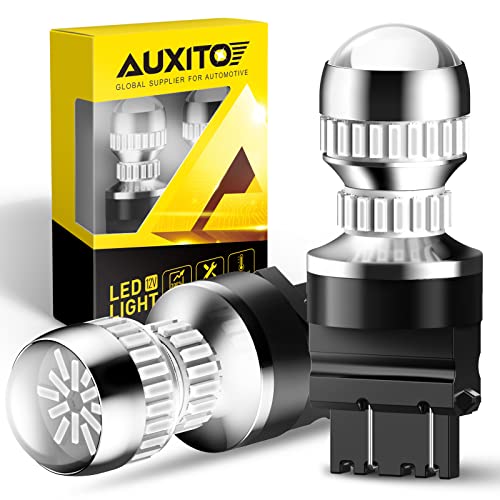 AUXITO 3156 3157 LED Bulb Red for Tail Lights 400% Brighter 3056 3057 3047 4057 4157 LED Bulbs for Tail Lights, Stop Lights, Brake Lights, Turn Signal Lights, Brilliant Red