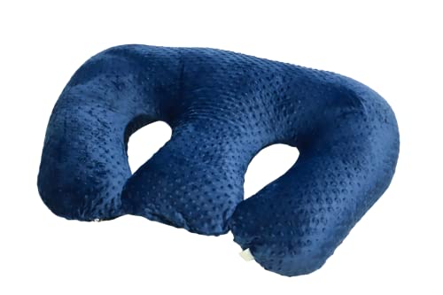 Twin Z Pillow + Navy Cuddle Cover - Contains no Foam!