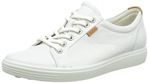 Ecco Womens Soft VII Fashion Sneaker, White, 40 EU/9-9.5 M US