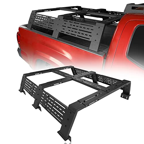 Hooke Road 12.2" High Overland Bed Rack for Full-Size Trucks w/Bed Rails - Compatible with Toyota 07-23 Tundra & 05-23 Tacoma 6' Bed