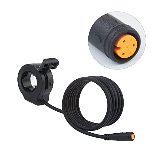 baluoqi Thumb Throttle 12V-72V Waterproof Plug Speed Control Finger Throttle Accelerator for Electric Bike/Scooter (Thumb Throttle 3Pin Female Plug)