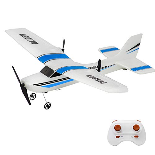 Landbow RC Plane, 2.4Ghz 2 Channels Remote Control Airplane Ready to Fly,Styrofoam RC Plane with 3-Axis Gyro,Stability Flight RC Aircraft for Kids Boys Beginner