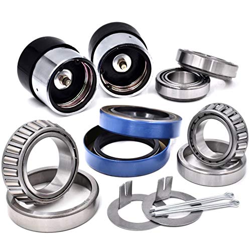 HD Switch (2) 3500# Trailer Axle Bearing Kit L44649/11 L68149/10, 10-19 Seals I.D. 1.719 w/Bearing Protectors Included! Fits #84 Spindle Utility Cargo Landscape Tandem or Single 1-1/16 & 1-3/8 inch ID