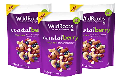 WildRoots Trail Mix, Made with Non-GMO Ingredients & Natural Flavor (Coastal Berry, Pack of 3)