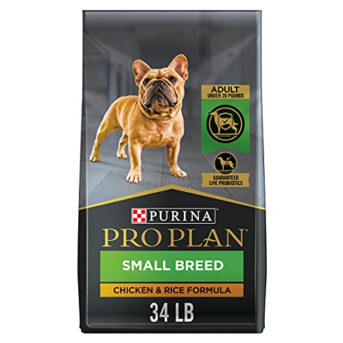 Purina Pro Plan Small Breed Dog Food With Probiotics for Dogs, Shredded Blend Chicken & Rice Formula - 34 lb. Bag