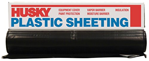 POLY AMERICA 410B 10-Feet X 100-Feet 4 Mil Black Plastic Sheeting