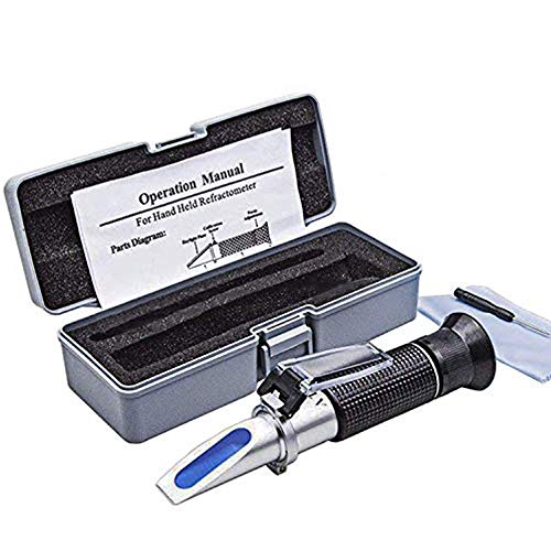 SMARTSMITH Beerbrew Brix Refractometer for Homebrew Beer Wort, SMARTSMITH Dual Scale Automatic Temperature Compensation 0-32% Specific Gravity Hydrometer with ATC