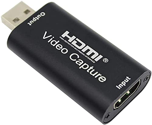 PDAPTMAG Audio Video Capture Card, 1080P 30fps HDMI to USB Capture Cards, Record via DSLR, Camcorder, Action Cam for Game/Live Streaming/Video Conference/Teaching