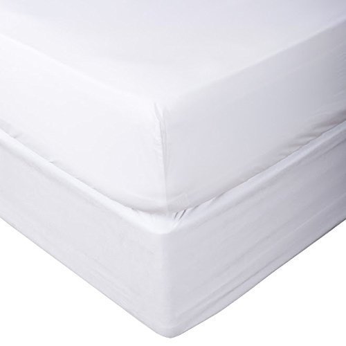 Prince Bedding 1000 Thread Count Fits Mattress Upto 8 Inch Deep Pocket 1 Piece (Bottom Sheet Only) Fitted Sheet Soft Collection (White , Queen)