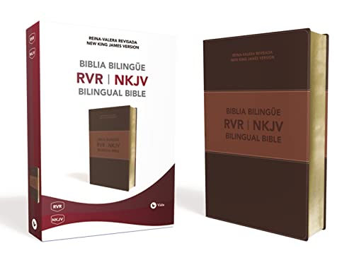 Biblia bilinge Reina Valera Revisada / NKJV, Leathersoft, Caf / Spanish Bilingual Bible Reina Valera Revisada / NKJV, Leathersoft, Brown (Spanish Edition)