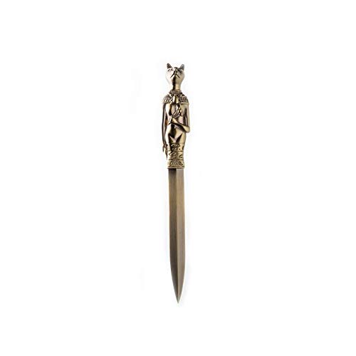 RY DISPLAY Metal Ancient Egyptian Totem Letter Opener Creative Office Gift for Historian Or Archaeologist (Bronze Anubis)