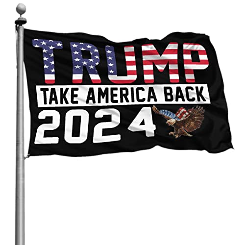 Trump 2024 Eagle Flag, 3x5 Feet Banner For Garden Decoration College Party Parties Dorm Room Wall Outdoor Indoor Decor (No Flagpole)