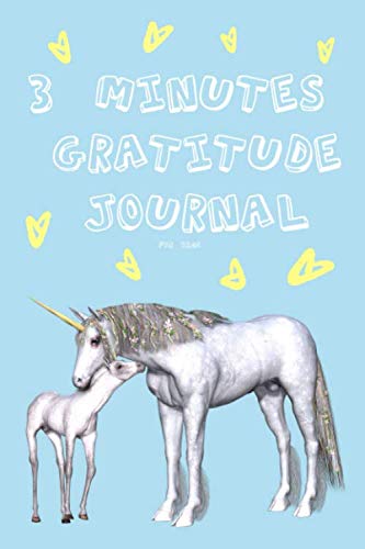 3 Minutes Gratitude Journal for kids: Gift for girls, teens or women to write thankful thoughts or prompts. Daily Writing: "Today I am grateful for" ... thinking and happiness. Ideal for children!