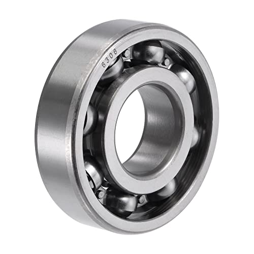 uxcell 6306 Deep Groove Ball Bearings 30mm Bore 72mm OD 19mm Thick CN Open Type Chrome Steel