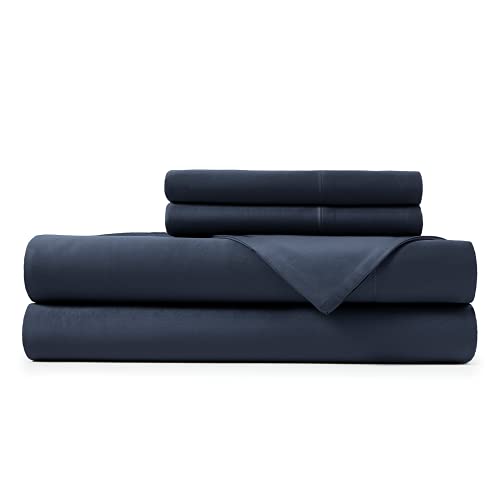 Hotel Sheets Direct 100% Viscose Derived from Bamboo Sheets King - Cooling Luxury Bed Sheets w Deep Pocket - Silky Soft - Navy Blue
