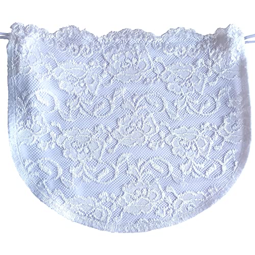 Chemisettes by Anne Modesty Panel Cleavage Cover Lace on Soft Poly White Size E