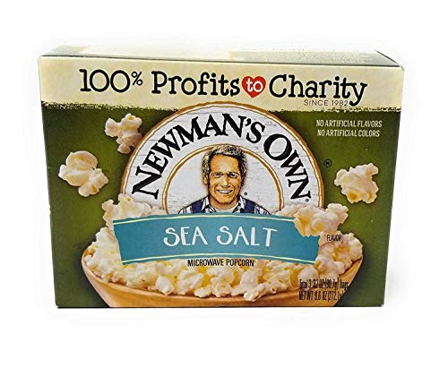 Newman's Own Sea Salt Microwave Popcorn - 9.6 oz - 3 pk