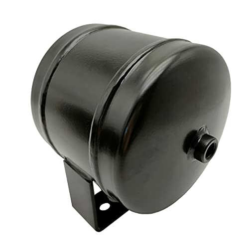 Small Air Tank Air Reservoir Tank with 2 pieces 1/4 Inch NPT Air Ports, 0.5 Gallon Capacity