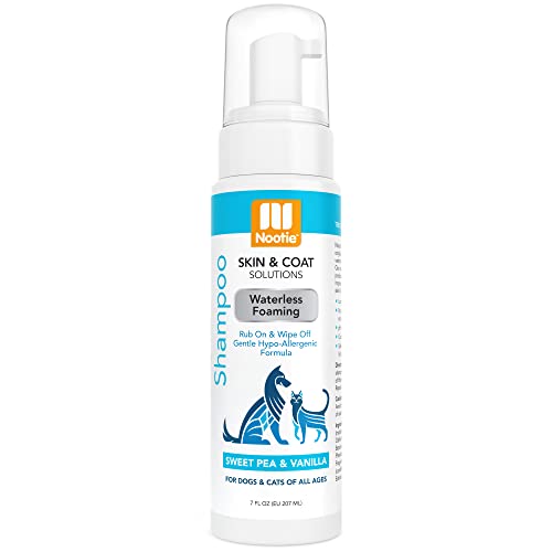 Nootie - Pet Waterless Foaming Shampoo for Sensitive Skin - No Rinse - Gentle Hypo-Allergenic Formula - Cleans & Conditions