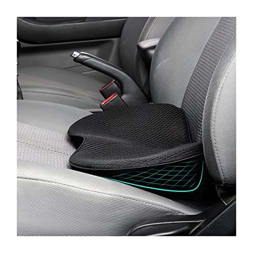 Car Seat Cushion, Memory Foam Auto Wedge Seat Pad, Comfort Low Back and Tailbone Sciatica Pain Relief Driving Pillow, Breathable Non Slip Orthopedic Support Pad, Universal for Men Women (Black)