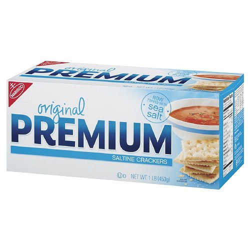 Nabisco Premium Saltine Crackers, Original 16 oz (Pack of 3)
