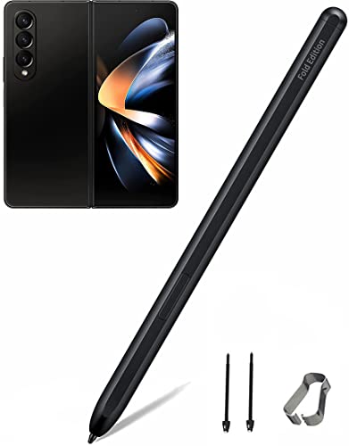 Galaxy Z Fold 4 Stylus Pen Compatible with Galaxy Z Fold 4, S Pen Fold Edition Replacement for Samsung Galaxy Z Fold 4 5G Touch Stylus S Pen + Tips/Nibs (Black)