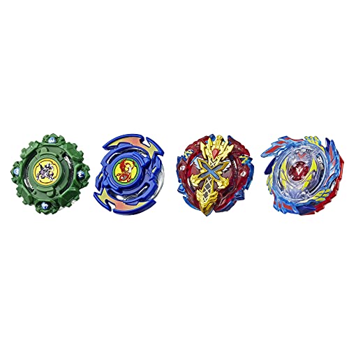 Hasbro Beyblade Burst Evolution Elite Warrior 4-Pack - 4 Iconic Right-Spin Battling Tops, Game ((Amazon Exclusive)