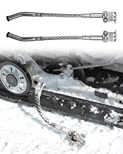 Snowmobile Ice Scratcher Kit Fit for Polaris Arctic Cat Ski-doo, Left and Right 2 Pack