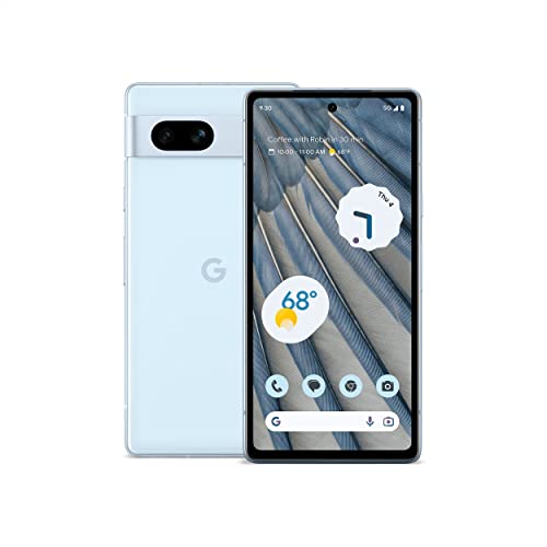 Google Pixel 7a - Unlocked Android Cell Phone - Smartphone with Wide Angle Lens and 24-Hour Battery - 128 GB - Sea