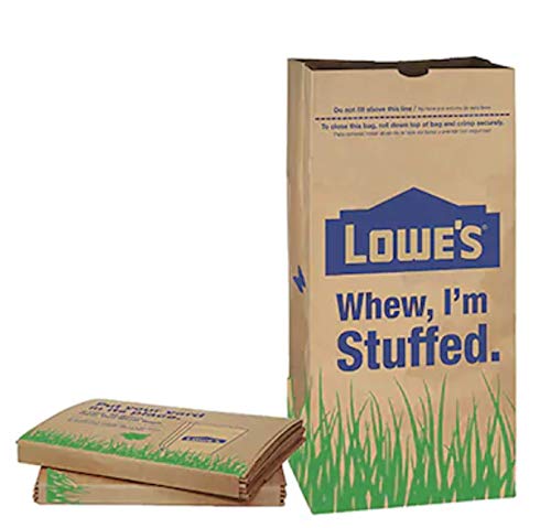 Lowes 30 Gallon Paper Heavy Duty Brown Paper Lawn and Refuse Bags for Home (5 pack)