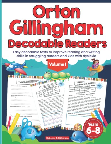 Orton Gillingham Decodable Readers. Easy decodable texts to improve reading and writing skills in struggling readers and kids with dyslexia.