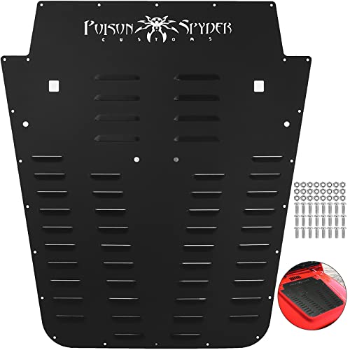 VEVOR Vented Hood Louver Black Powder Coat Front Liner for 2013-2017 Jeep Wrangler JK