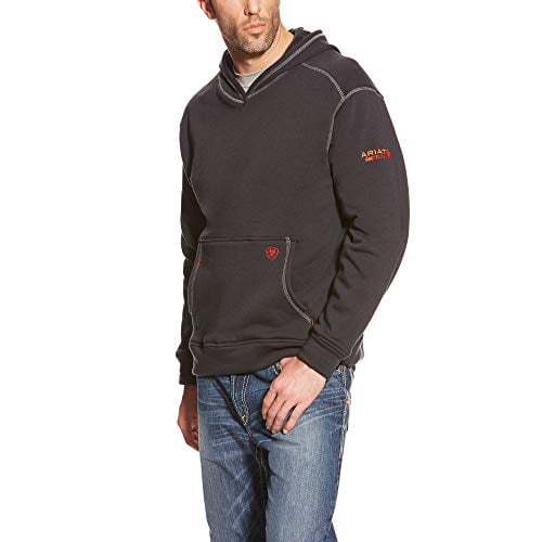 Ariat Men's Flame Resistant Polartec HoodieShirt, Black, X-Large