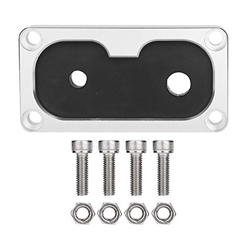 KIMISS Shifter Plate, K-Tuned Billet Shifter Box Base Plate Cable Grommet Fit for w/K-Series Swap