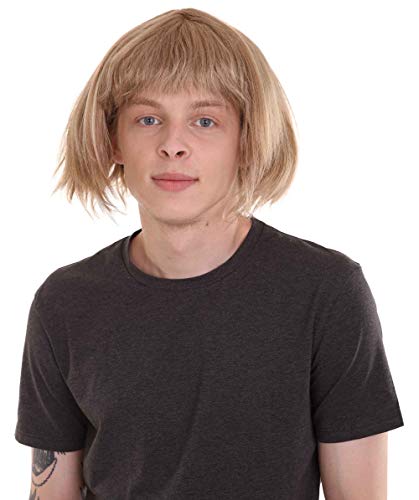 Wig for Cosplay Dumb and Dumber Harry Dunne Breathable Capless Cap Designed HM-218