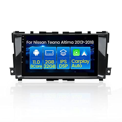 Fellostar Android 11 Stereo Radio for Nissan Teana Altima 2013 2014 2015 2016 2017 2018 GPS Navigation Head Unit Built in Carplay Android Auto IPS DSP 