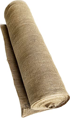 40" X 50 Yards Long Burlap Cloth Fabric roll, 40 Inch by 150 feet Medium Weight Burlap-Fabric. Great for Gardening Liner, Weed Barrier, Erosion Control