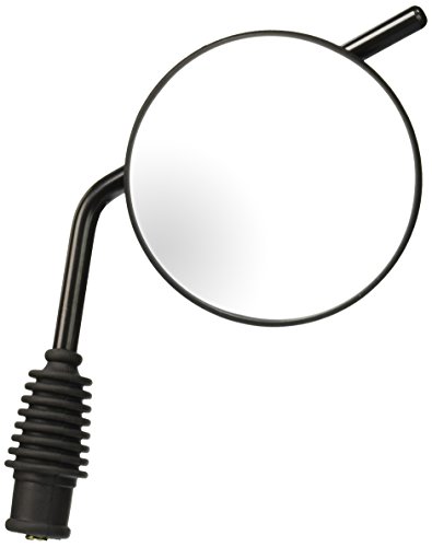 Ken Sean 970511 Black Dual Sport 10mm Reverse Thread Right Hand Motorcycle Mirror