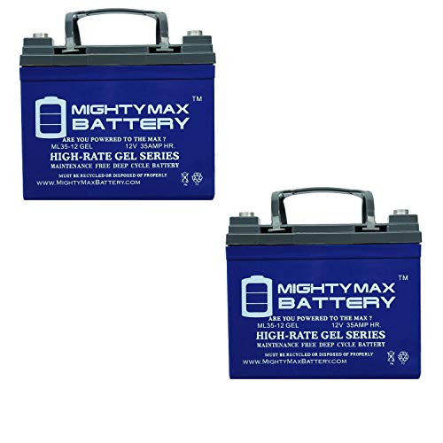 12V 35AH Gel Battery Replaces Pride Mobility SC610 Victory 10-2Pack