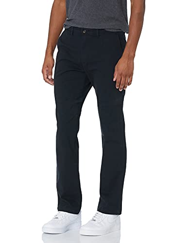 Amazon Essentials Men's Athletic-Fit Casual Stretch Chino Pant (Available in Big & Tall), Black, 38W x 32L