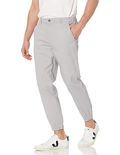 Amazon Essentials Men's Straight-Fit Jogger Pant, Light Grey, Medium